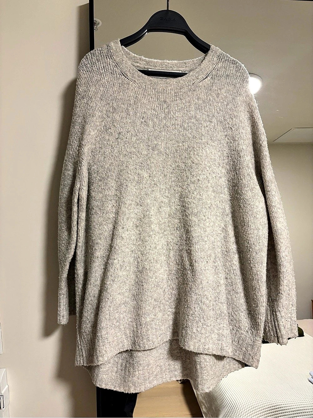 ZARA Crew Neck Sweater in Gray